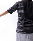 【Primordial is Primitive】 UNISEX SIDE PRINTED SLIM FIT TEE ST-709RO_BLACK