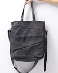 【DANIELE BASTA】 UNISEX 2WAY PATCHWORK SHOULDER BAG_BLACK