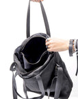 【DANIELE BASTA】 UNISEX 2WAY PATCHWORK SHOULDER BAG_BLACK