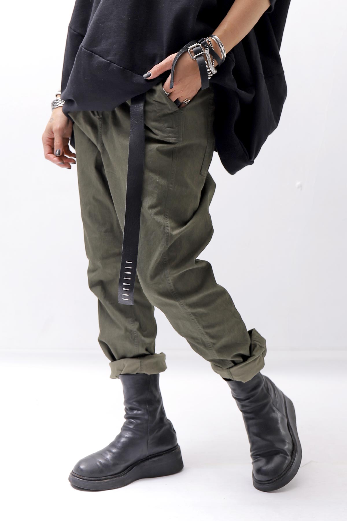 【DANIELE BASTA】 UNISEX HORSE LEATHER RING BELT