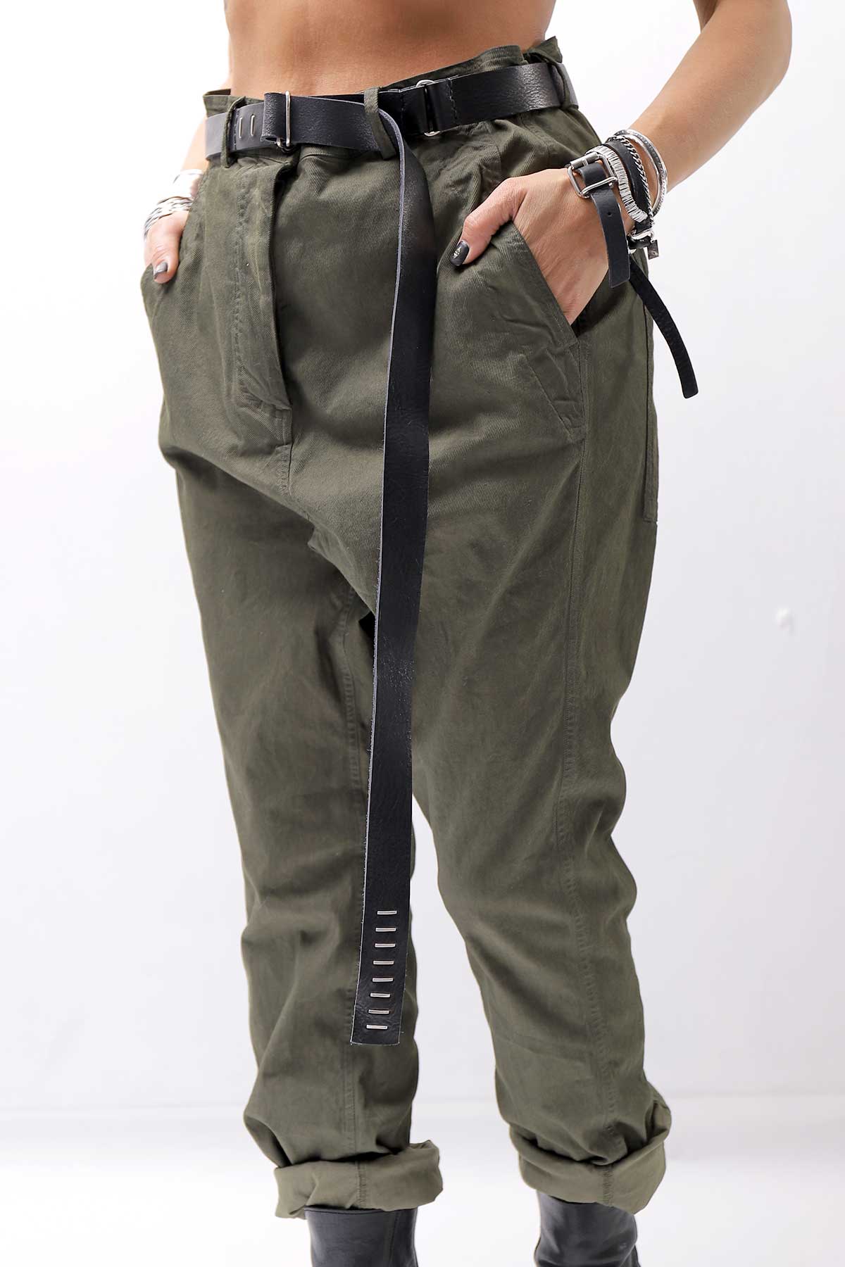 【DANIELE BASTA】 UNISEX HORSE LEATHER RING BELT