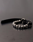 【GOTI】 SILVER STONE BALL&LEATHER BRACELET_BR2207