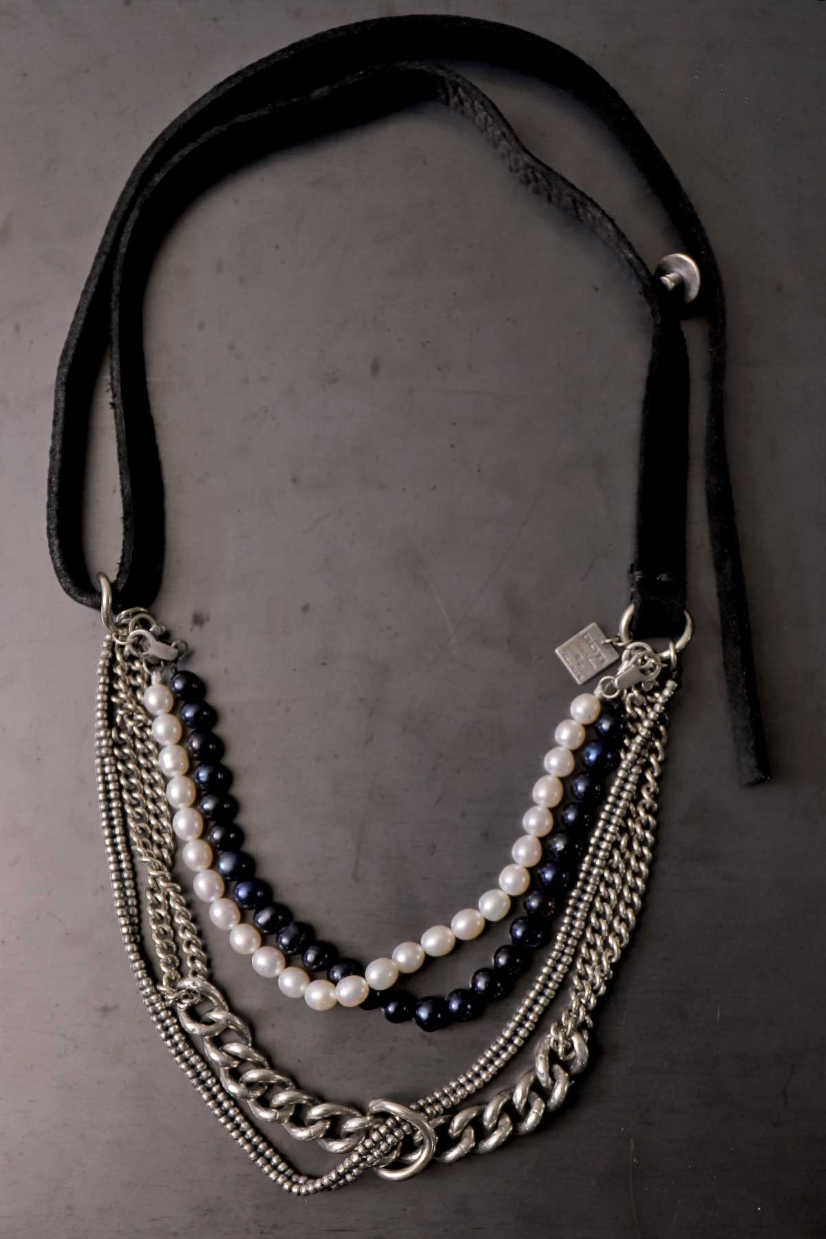 【GOTI】 MIXED CHAIN & PEARL NECKLACE SPECIAL EDITION_CN0304P