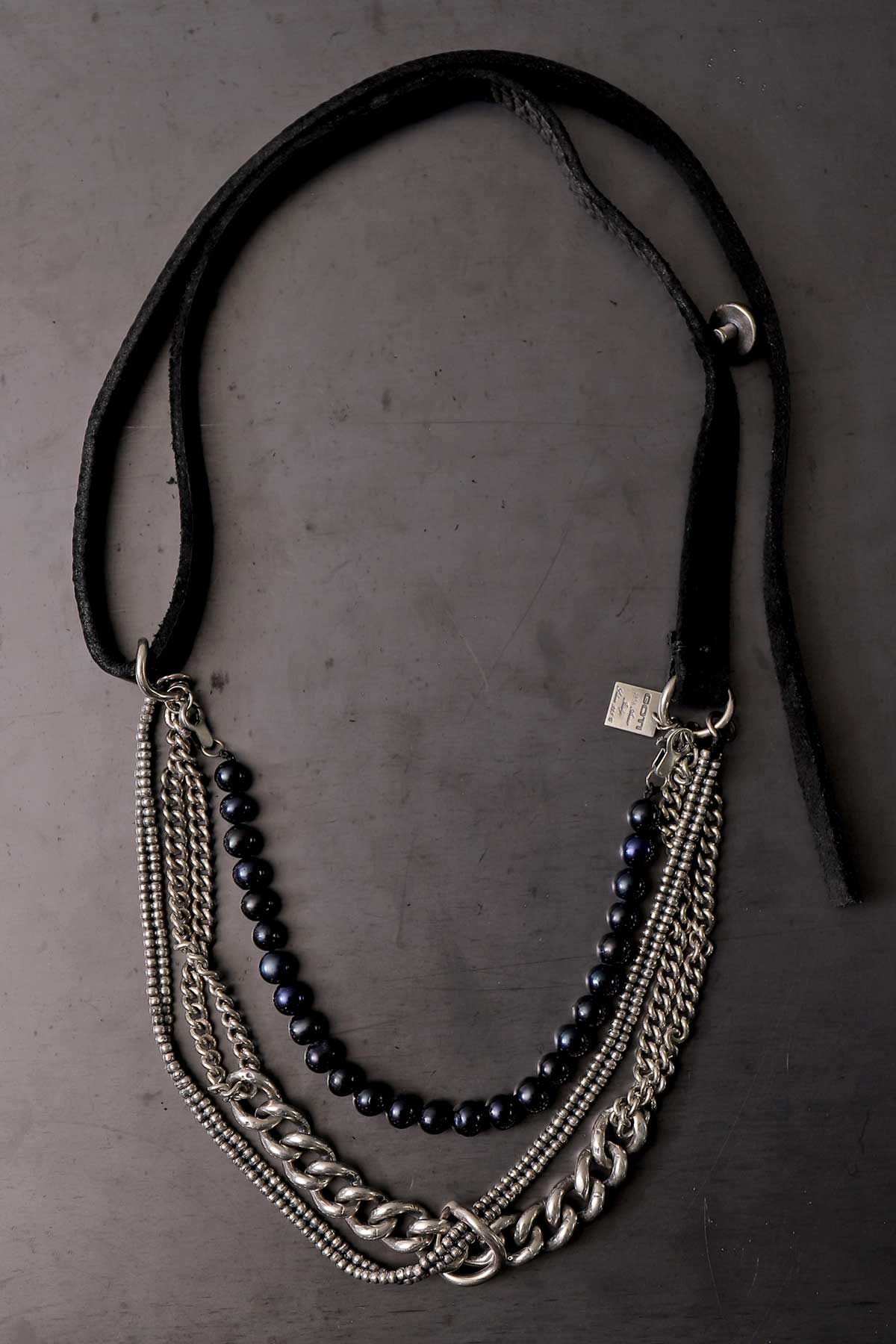 【GOTI】 MIXED CHAIN & PEARL NECKLACE SPECIAL EDITION_CN0304P