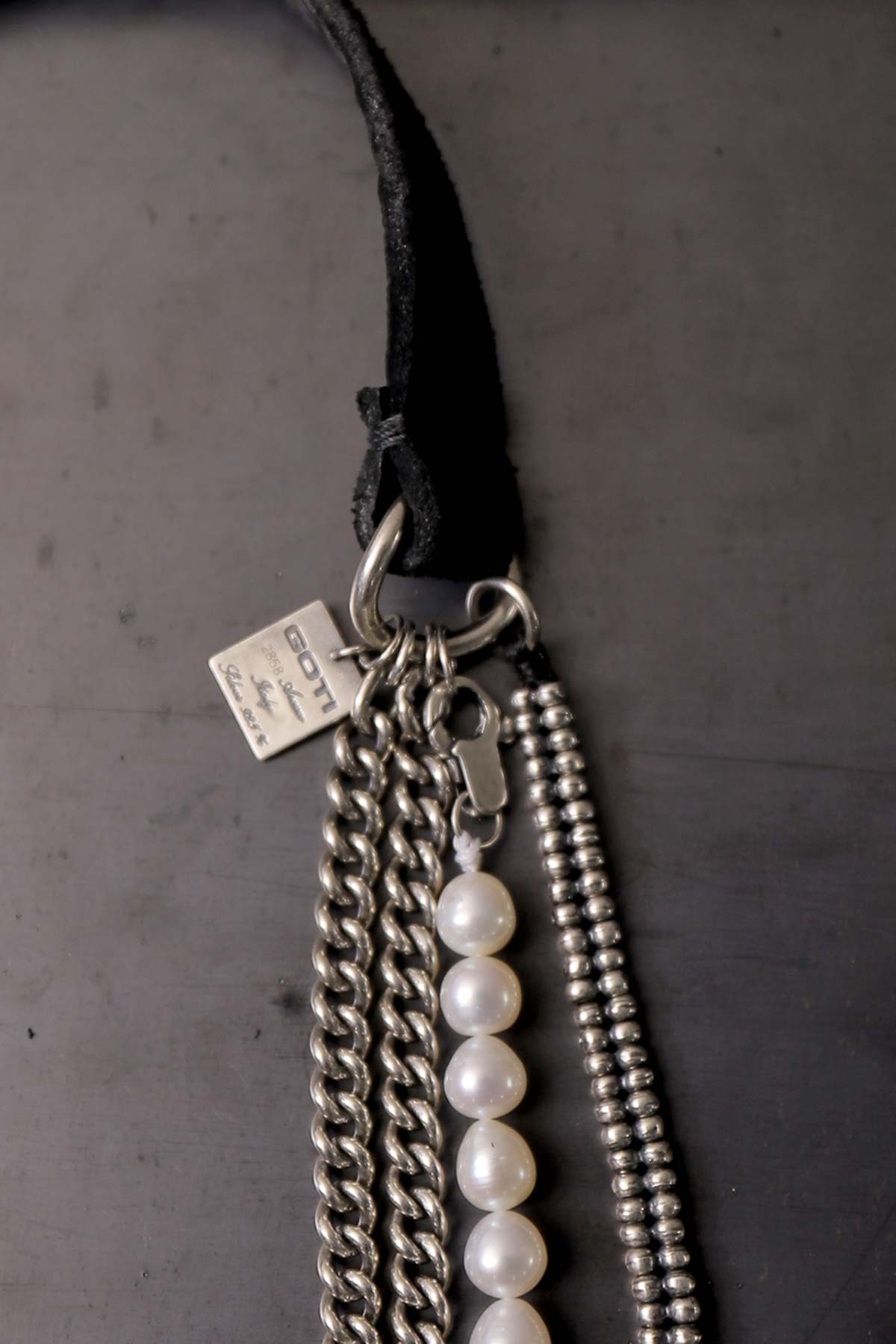 【GOTI】 MIXED CHAIN & PEARL NECKLACE SPECIAL EDITION_CN0304P