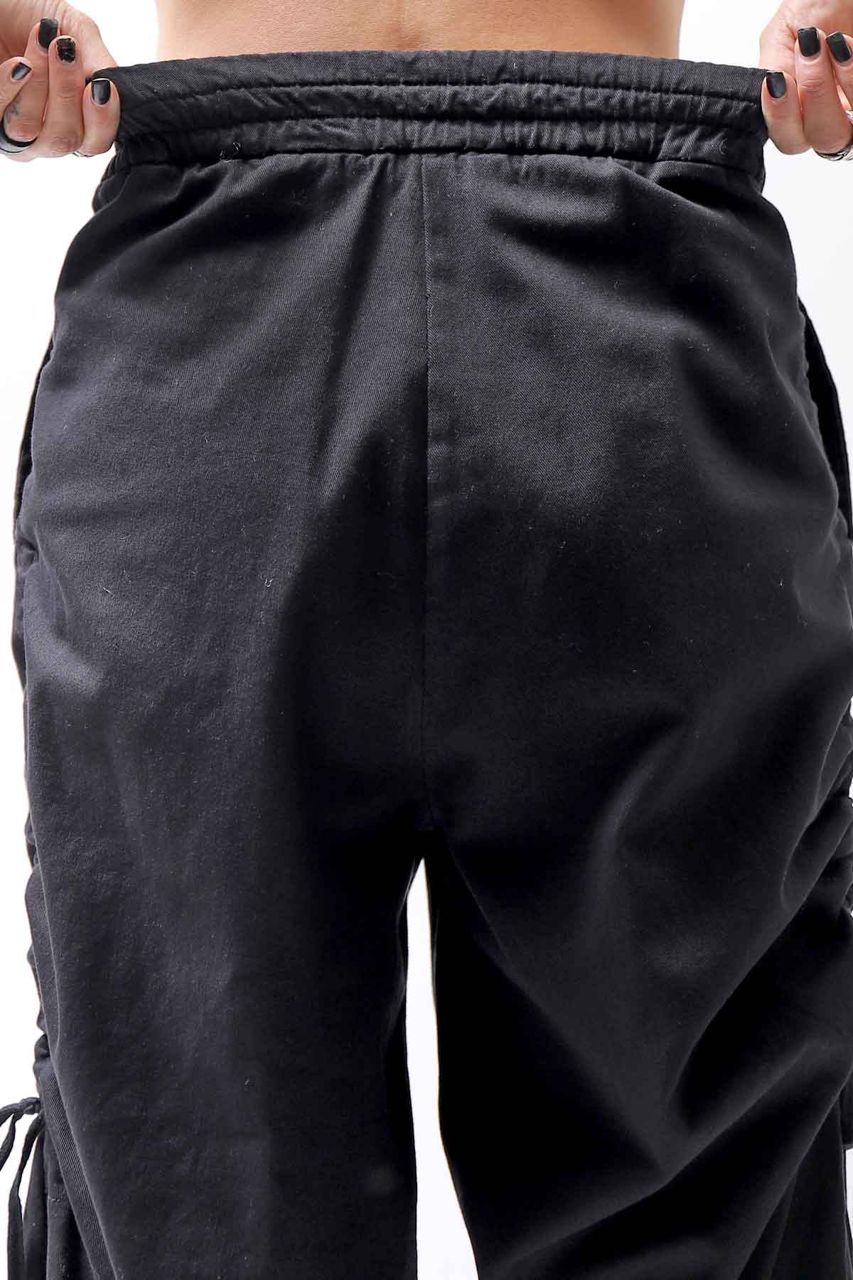 【sanctamuerte】 UNISEX SIDE STRING CODE PANTS 319/MM_BLACK
