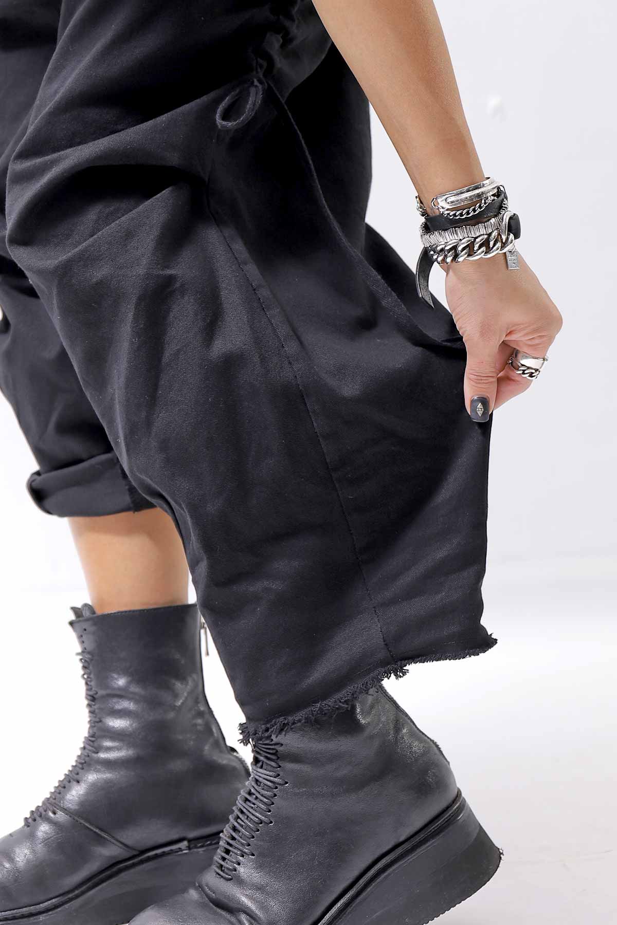 【sanctamuerte】 UNISEX SIDE STRING CODE PANTS 319/MM_BLACK
