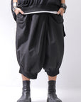 【RUNDHOLZ】 UNISEX FRONT FLAP COTTON RIB PANTS 253 0135_BLACK