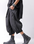 【RUNDHOLZ】 UNISEX FRONT FLAP COTTON RIB PANTS 253 0135_BLACK