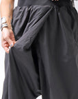 【RUNDHOLZ】 UNISEX FRONT FLAP COTTON RIB PANTS 253 0135_BLACK