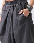 【RUNDHOLZ】 UNISEX FRONT FLAP COTTON RIB PANTS 253 0135_BLACK