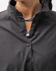 【RUNDHOLZ】 UNISEX COTTON RIB SHIRT CARDIGAN 253 0933_BLACK