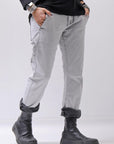 【thom/krom】 UNISEX LOW CROTCH STRETCH DENIM PANTS MT102_BLEACH GREY(LIGHT GREY)