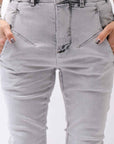 【thom/krom】 UNISEX SKINNY STRETCH DENIM PANTS WT79_BLEACH GREY(LIGHT GREY)