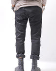 【thom/krom】 UNISEX LOW CROTCH STRETCH DENIM PANTS MT102_BLACK