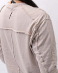 【thom/krom】 UNISEX SKIN COTTON DOUBLE LAYERED TOPS MTS922_STONE