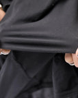 【RUNDHOLZ】 2WAY HOLE ASYMMETRY DRAPE LONG TOP DRESS 252 0937_BLACK