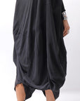【RUNDHOLZ】 2WAY HOLE ASYMMETRY DRAPE LONG TOP DRESS 252 0937_BLACK