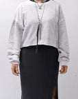 【thom/krom】 LIGHT SWEAT SHORT TOP WS496_SPRAY GREY