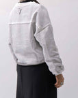【thom/krom】 LIGHT SWEAT SHORT TOP WS496_SPRAY GREY