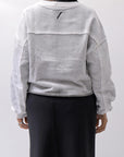 【thom/krom】 LIGHT SWEAT SHORT TOP WS496_SPRAY GREY