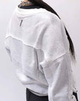 【thom/krom】 LIGHT SWEAT SHORT TOP WS496_SPRAY GREY