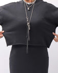 【thom/krom】 LIGHT SWEAT SHORT TOP WS496_BLACK
