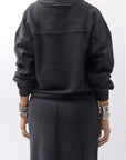 【thom/krom】 LIGHT SWEAT SHORT TOP WS496_BLACK