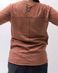 【thom/krom】 UNISEX REGULAR FIT COTTON TEE MTS924_RED WOOD