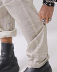 【thom/krom】 UNISEX EASY COTTON PANTS MP34_VEGETAL STONE