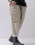 【thom/krom】 UNISEX EASY COTTON PANTS MP34_VEGETAL STONE