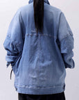 【bajra】 UNISEX OVERSIZED STRETCH DENIM JACKET 143QJ01_BLUE WASH