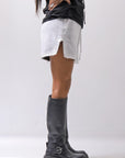 【thom/krom】 LIGHT SWEAT SIDE-CUT SHORTS WST432_SPRAY GREY