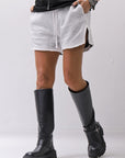 【thom/krom】 LIGHT SWEAT SIDE-CUT SHORTS WST432_SPRAY GREY