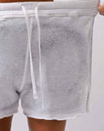 【thom/krom】 LIGHT SWEAT SIDE-CUT SHORTS WST432_SPRAY GREY
