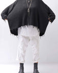 【RUNDHOLZ】 OVERSIZED GRUNGE SILK KNIT_BLACK