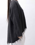 【RUNDHOLZ】 OVERSIZED GRUNGE SILK KNIT_BLACK