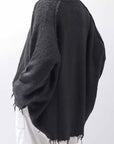 【RUNDHOLZ】 OVERSIZED GRUNGE SILK KNIT_BLACK