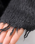 【RUNDHOLZ】 OVERSIZED GRUNGE SILK KNIT_BLACK