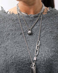 【RUNDHOLZ】 OVERSIZED GRUNGE SILK KNIT_SEAWEED