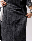 【studio b3】 UNISEX OVERSIZED LONG CARDIGAN SHIRT CB1298_GRAPHITE BLACK
