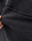 【RUNDHOLZ】 UNISEX OVER SIZED PAPER COTTON TOP _BLACK