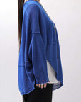 【RUNDHOLZ】 UNISEX OVER SIZED PAPER COTTON TOP _ELECTRIC CLOUD