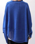 【RUNDHOLZ】 UNISEX OVER SIZED PAPER COTTON TOP _ELECTRIC CLOUD