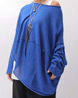 【RUNDHOLZ】 UNISEX OVER SIZED PAPER COTTON TOP _ELECTRIC CLOUD