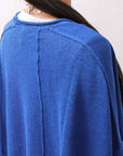 【RUNDHOLZ】 UNISEX OVER SIZED PAPER COTTON TOP _ELECTRIC CLOUD