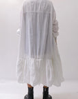 【RUNDHOLZ】 COTTON CHIFFON SHIRT DRESS _SEAFOAM FOG
