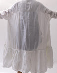 【RUNDHOLZ】 COTTON CHIFFON SHIRT DRESS _SEAFOAM FOG