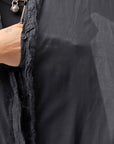 【RUNDHOLZ】 COTTON CHIFFON SHIRT DRESS _BLACK GLOSS