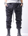 【Andrea Ya'aqov】 UNISEX DENIM CARGO PANTS DEN60_BLACK